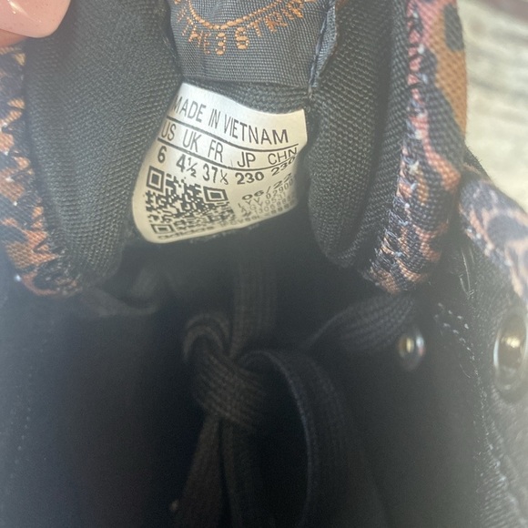 Adidas Leopard Print Mid-Tops in Black and Pink Sz 6 - Picture 12 of 12